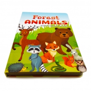 Baby puzzle book with 6 jigsaw puzzles for forest animails 