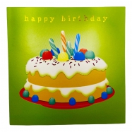 Customized design printed happy birthday greeting card  