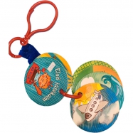 Carry-handle round flashcard book