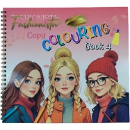 Vintage Fashion Coloring Sketchbook